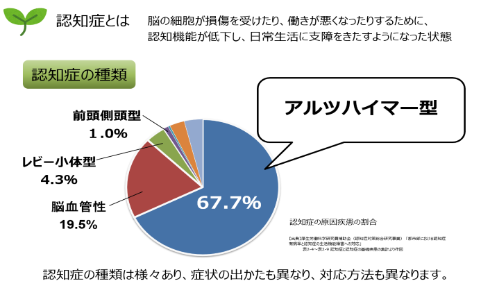 主な認知症は４タイプ①