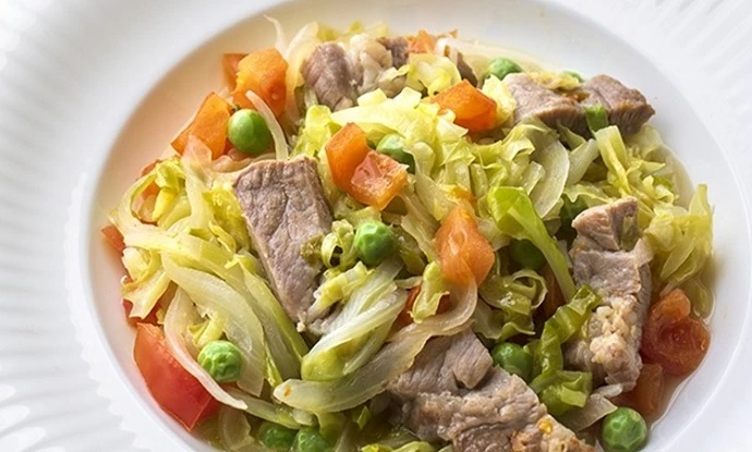 豚肉と春野菜のプレゼ（蒸し煮） 素材の味を引き出す調理法でおいしくカロリーダウン｜健康レシピ