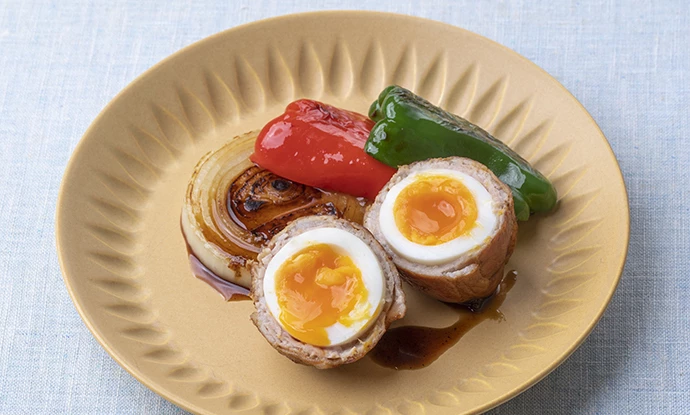 ゆでたまごの肉巻き照り焼き 低脂肪＆高たんぱくで食べ応えも満点！｜健康レシピ