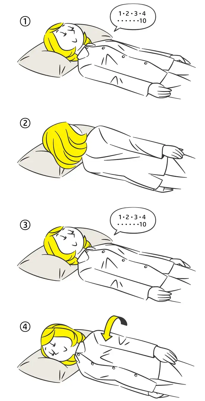 めまい改善のための寝返り体操