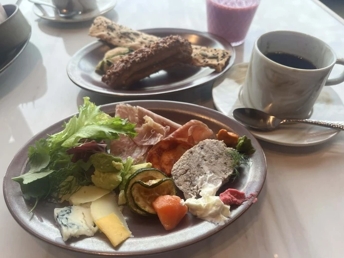 Osaka Patinaの朝食ブッフェの例