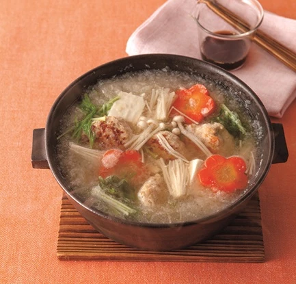 鶏つくねのみぞれ鍋 .jpg 鶏つくねのみぞれ鍋