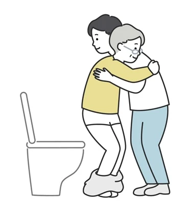 トイレ介助の様子